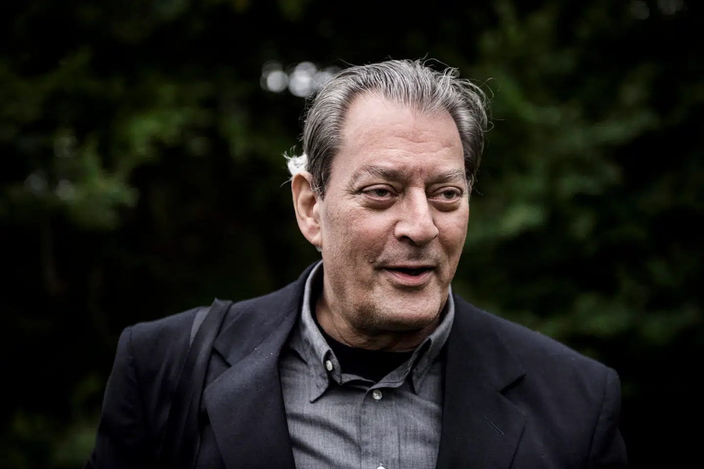 Paul Auster på Louisiana i Humlebæk i 2017. Hans nye roman udkommer på dansk, før den udkommer på noget andet sprog.