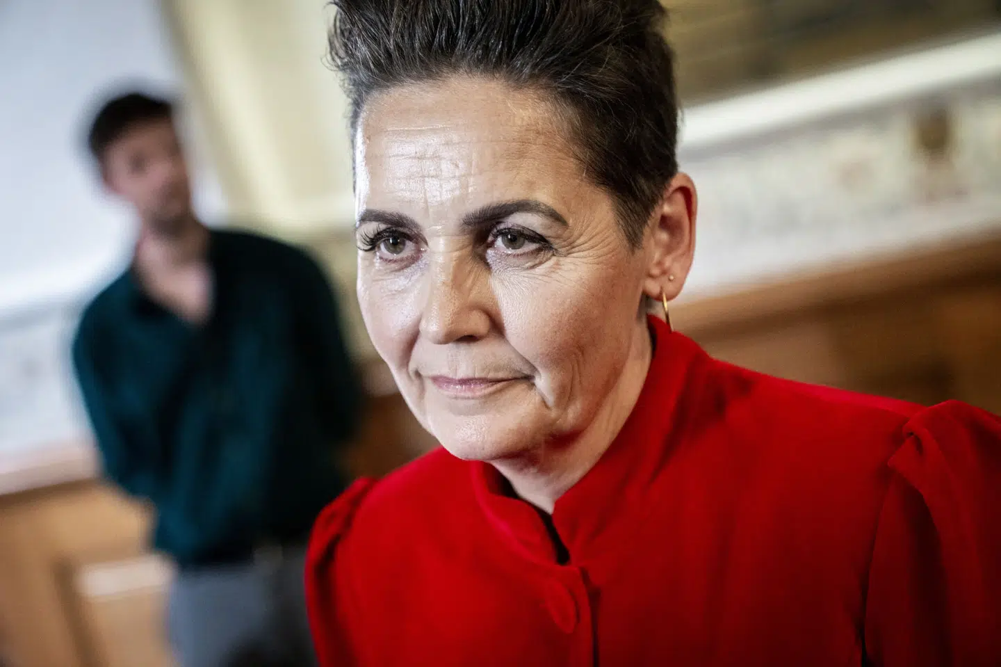 Formand for SF Pia Olsen Dyhr er bekymret for velfærden de næste år.