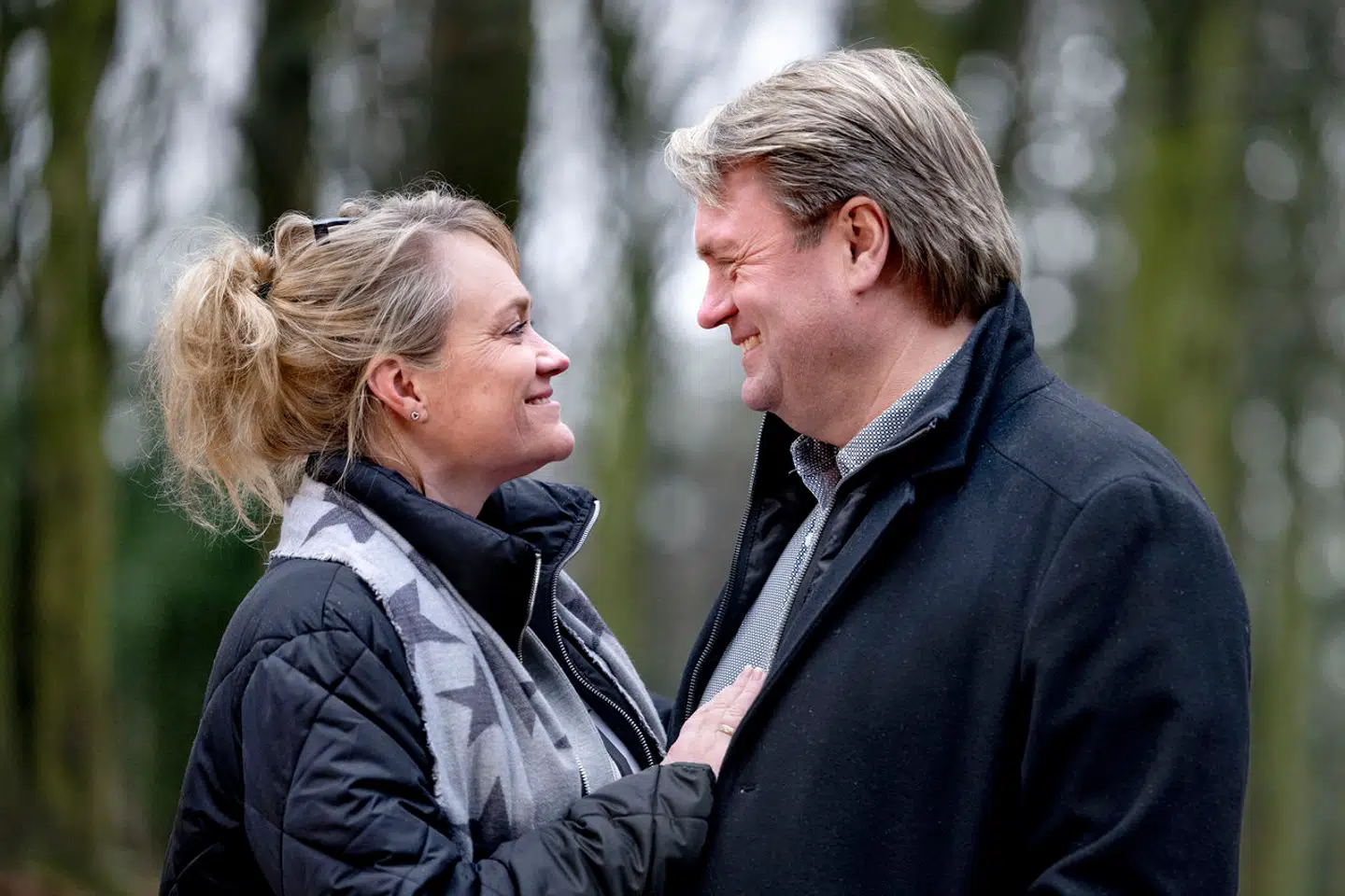 Johnny Hansen med hustruen Gitte Mortensen, som han har sønnen Nicklas med.