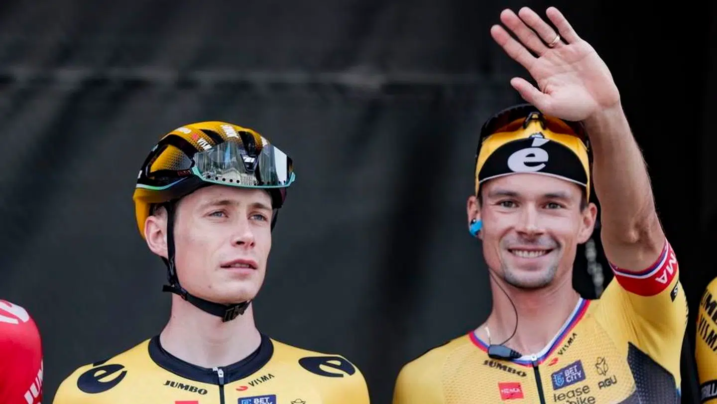 Det er slut med at se Roglic og Vingegaard side om side.