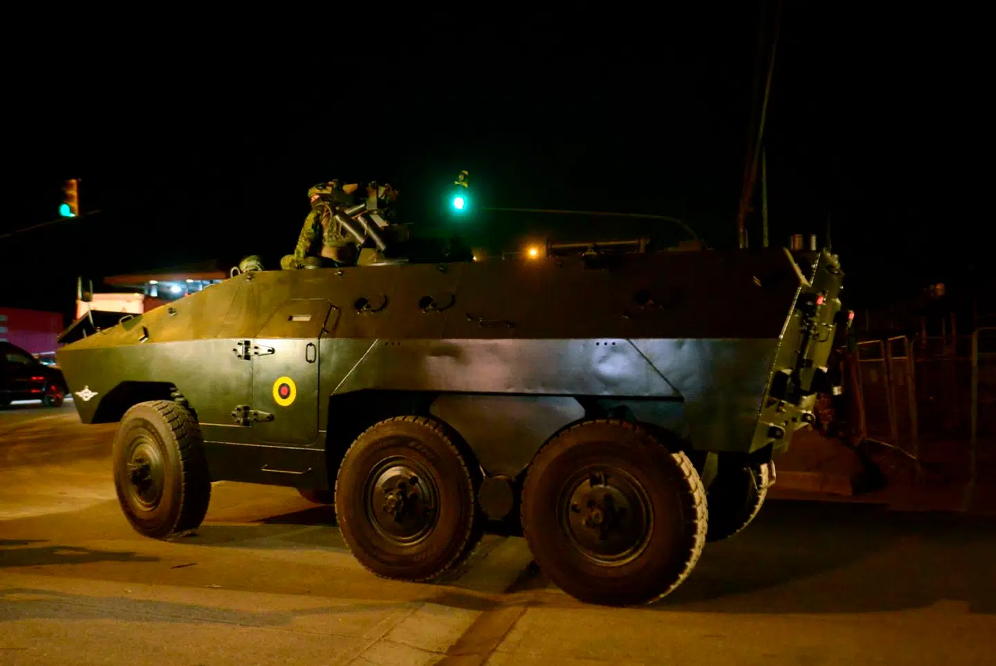 Members of the army leave the premises after an operation at the Guayas 1 prison in Guayaquil, Ecuador, on October 6, 2023. Six inmates were killed Friday during a disturbance inside a Guayaquil prison, authorities said, in the latest deadly unrest to strike Ecuador's penal system. (Photo by Gerardo MENOSCAL / AFP)