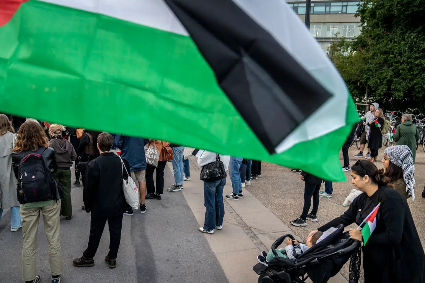 Der har siden Hamas' angreb på Israel lørdag morgen været flere støttedemonstrationer for Israel i Danmark (Arkivfoto)