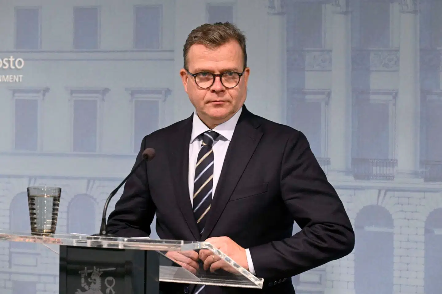 Den finske statsminister Petteri Orpo mener, at skaderne på gasrøret i Finske Bugt skyldes »ekstern aktivitet«. Arkivfoto: Jussi Nukari, Scanpix