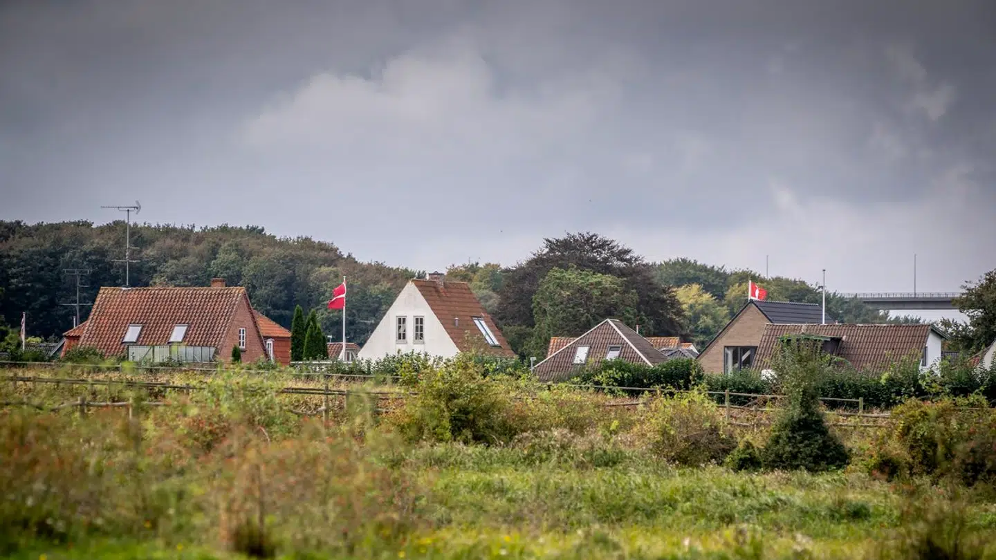 Ejendomme omkring Skansen på Tåsinge ved Svendborg, fredag den 22. september 2023. (Foto: Mads Claus Rasmussen/Ritzau Scanpix)