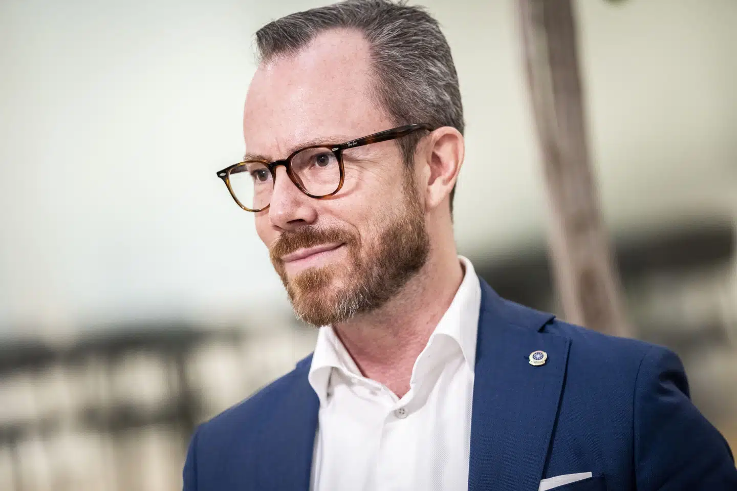 Venstre-formand Jakob Ellemann-Jensen kan se meningsmålinger gå i den gale retning for sit parti. (Arkivfoto).