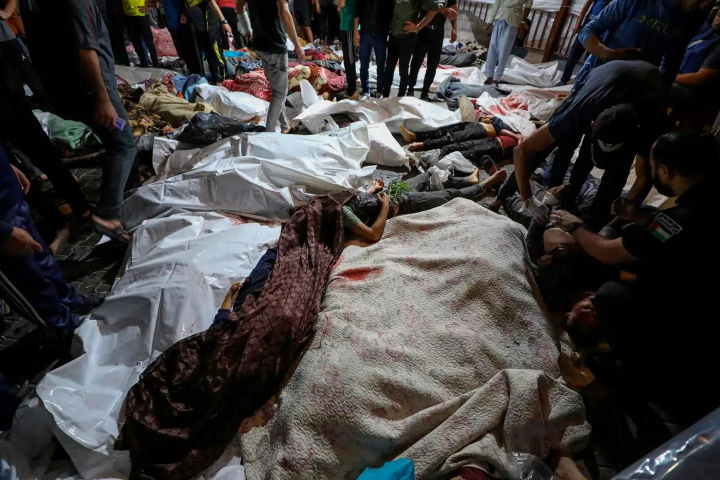 Tusindvis af palæstinensere er såret og har ingen sikre steder at tage hen, siger hospitalsdirektør. - Foto: Mohammed Abed/Ritzau Scanpix