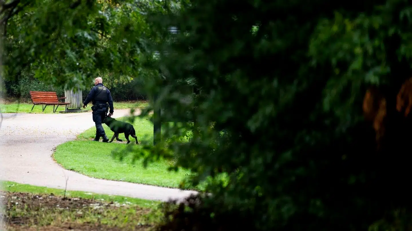 Hunde og politi arbejdede i timevis i Brønshøj efter overfaldet, der var fundet sted i Hvidovre.