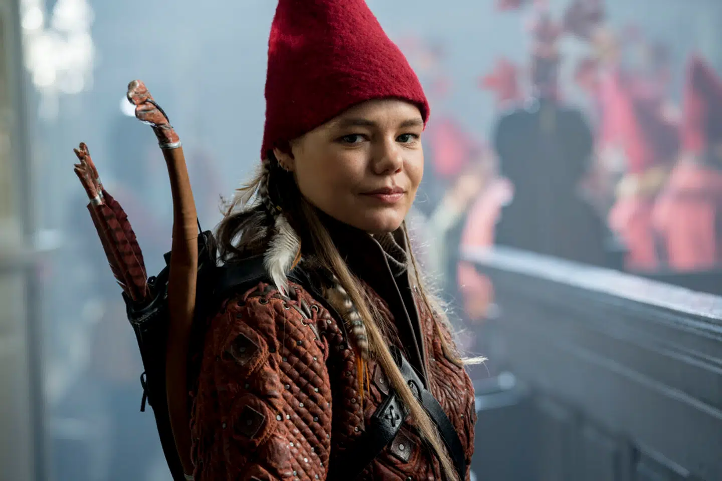 Viilbjørk Malling Agger er yngste barn af Petrine Agger og Søren Malling. Hun spillede rollen som nissen Falke i 'Tinka'-julekalenderen. Foto: Per Arnesen/TV 2