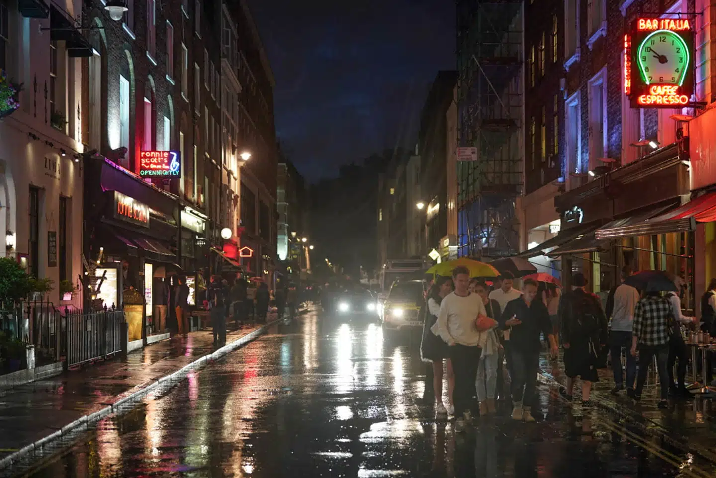 Hvordan kan jurister bevise, at nogen handlede mod bedre vidende efter byturen? Her den festlige bydel i Soho i London. Foto: Richard Gray, Scanpix.