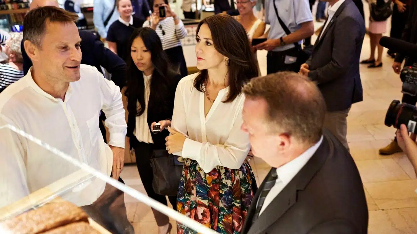Kronprinsesse Mary og statsminister Lars Løkke Rasmussen besøgte i 2016 Claus Meyer i The Great Northern Foodhall på Grand Central Station i New York.