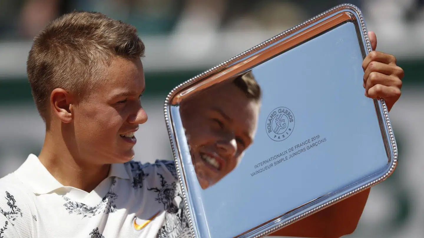 Lars Christensen har været træner for Holger Rune i det meste af sidstenævntes karriere. Her ses Rune i 2019.