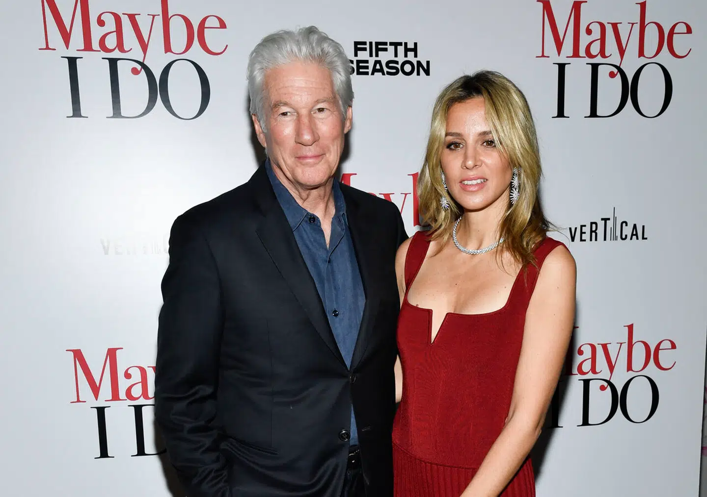 Richard Gere med hustruen, Alejandra Silva. De ses her sammen i januar i år.