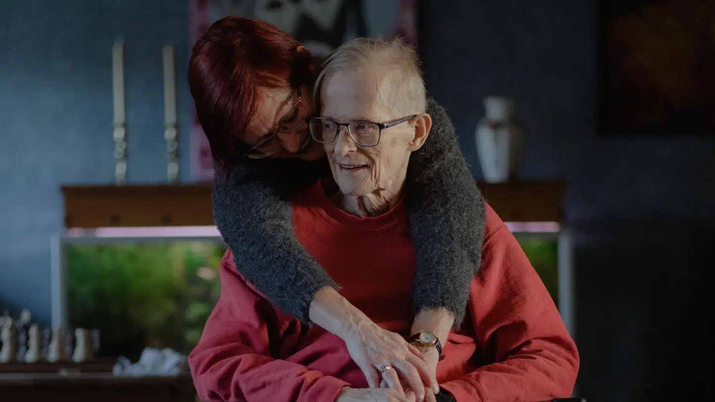 Sussi og Leo i januar. Leo havde været alvorligt syg de seneste måneder.