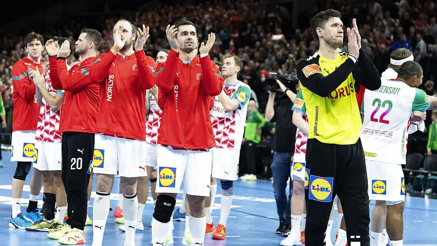 Niklas Landin og resten af landsholdet.