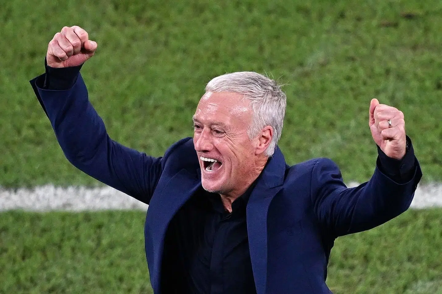 Didier Deschamps og Frankrig spillede sig videre fra gruppen med 2-1 sejren mod Danmark i lørdags.