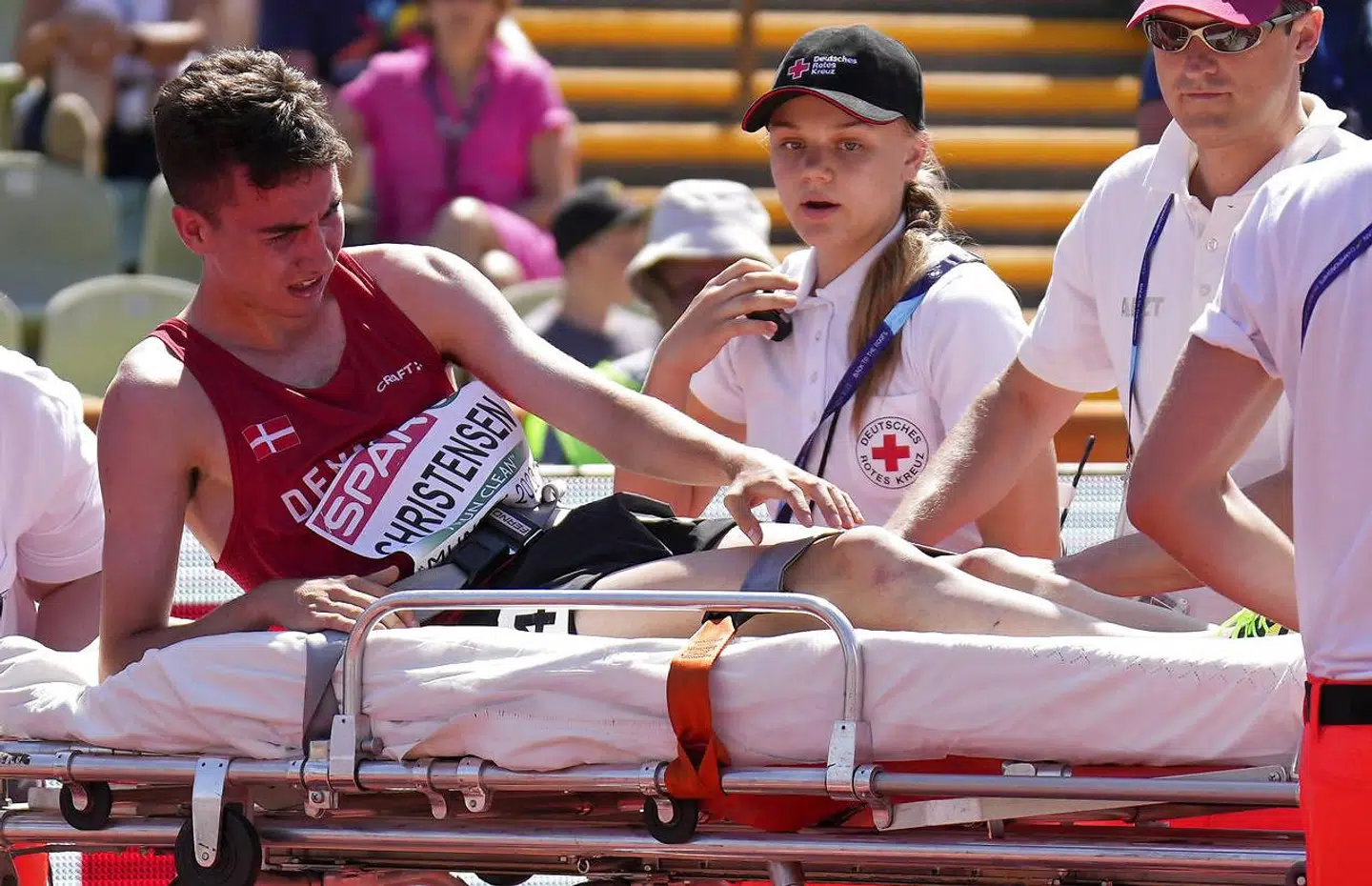 Axel Vang Christensen er klar til Eremitageløbet og optimist, men det så ikke så godt ud, da han i august blev båret fra banen efter sit dramatiske styrt i 3.000 meter forhindringsløb ved EM i München.