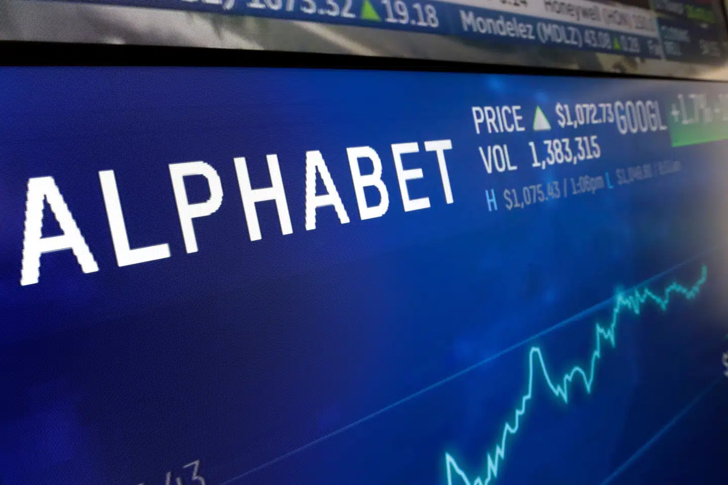 Alphabet-aktien faldt 5,7 procent i eftermarkedet i USA tirsdag efter præsentation af regnskab. (Arkivfoto).