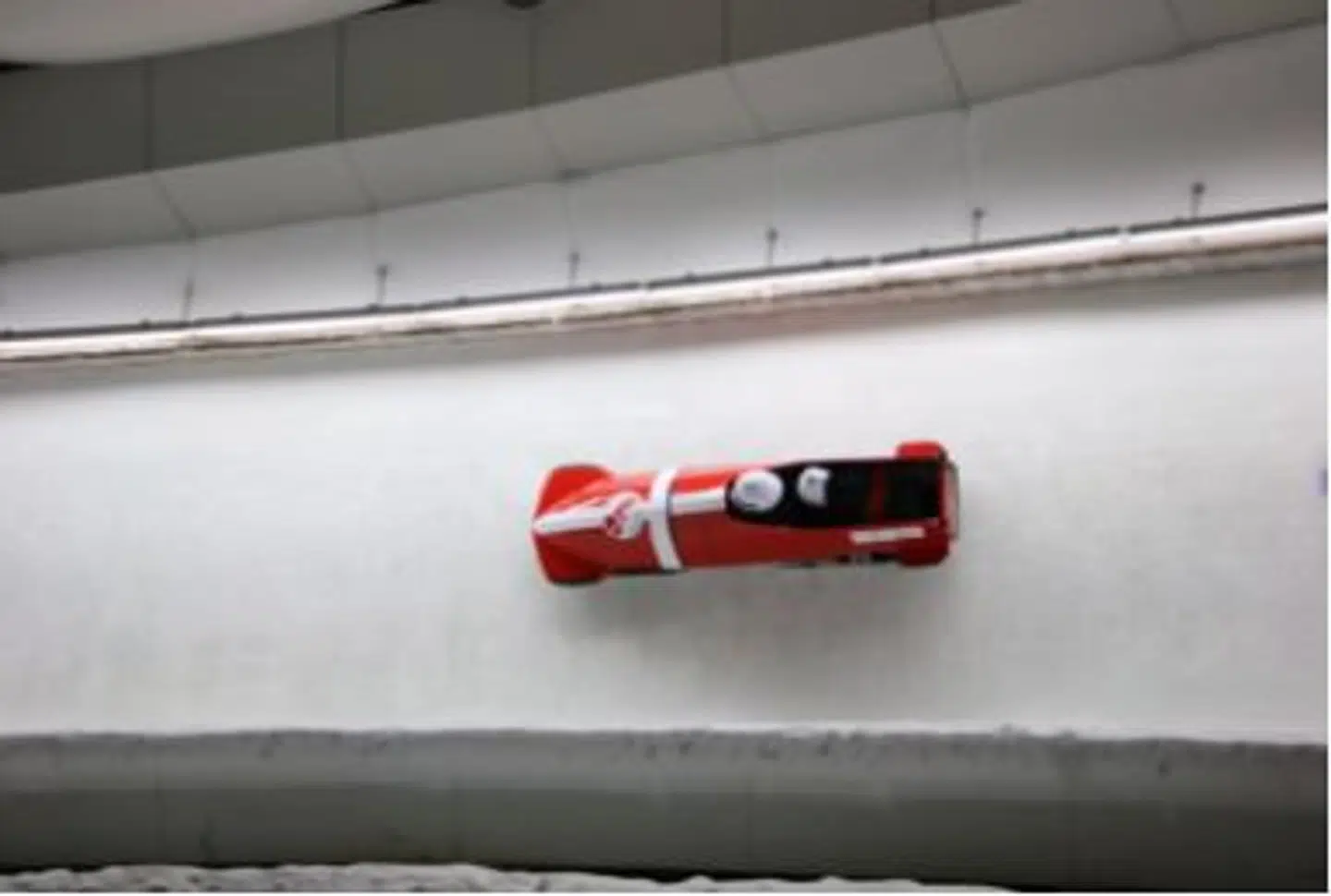 Her ses de to i en af de 120 nedkørsler, som de har haft i alt.