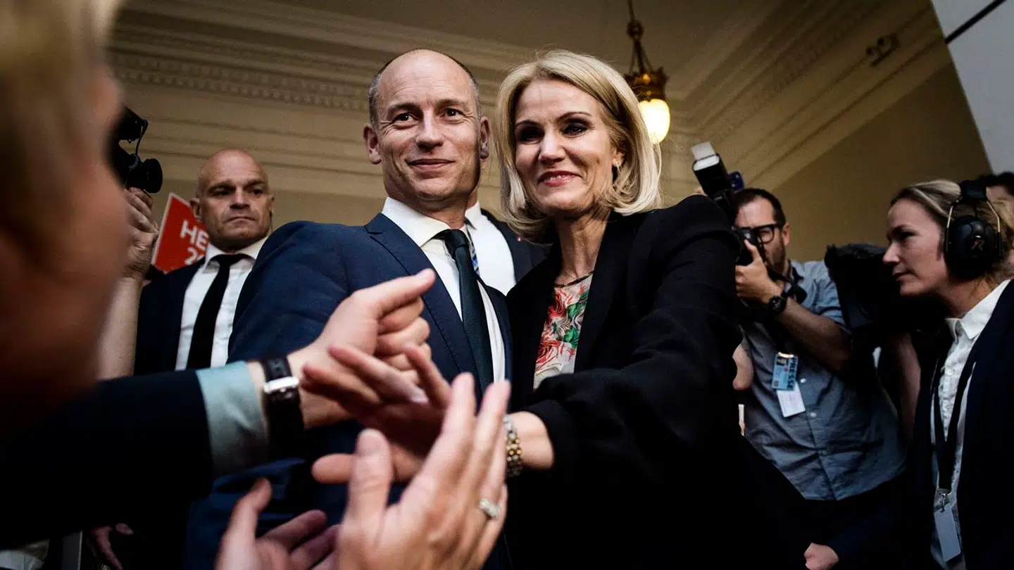 Helle Thorning Schmidt ved Socialdemokraternes valgfest i 2015.