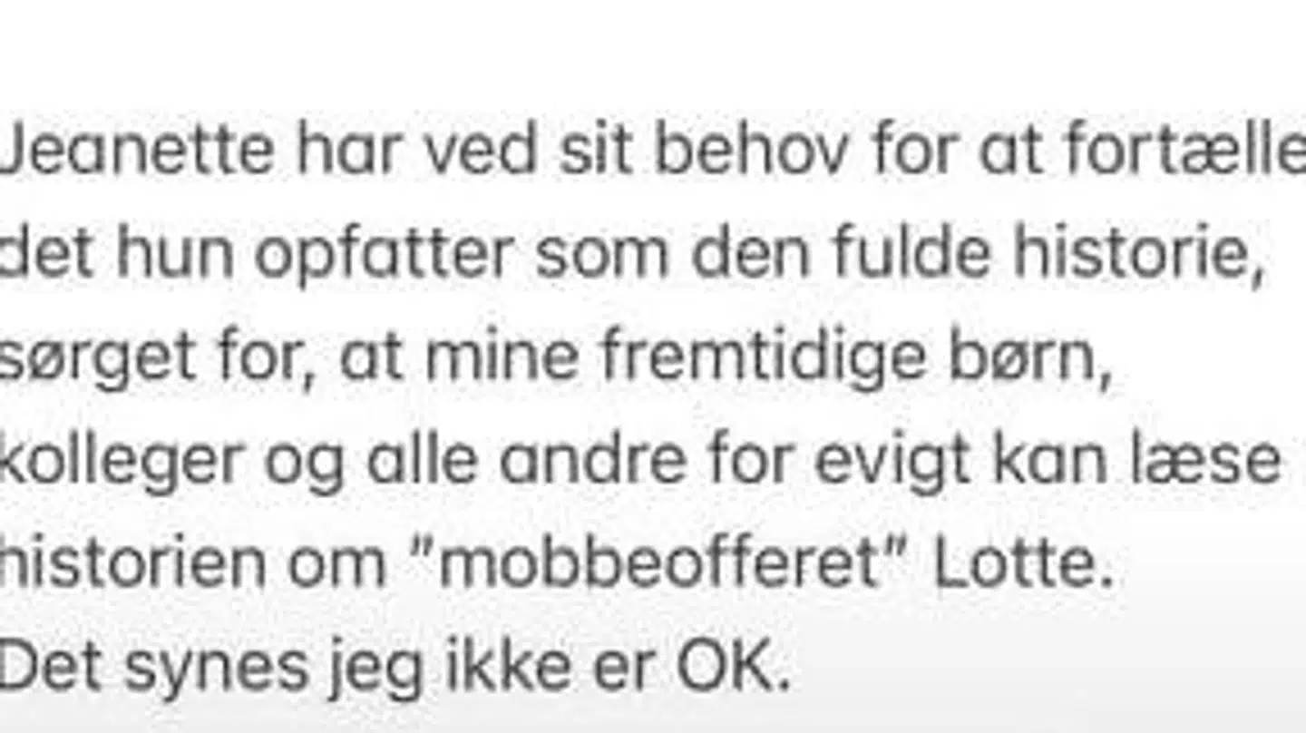 Her ses et udpluk af Lotte Friis' Instagram-stories. Foto: Instagram.