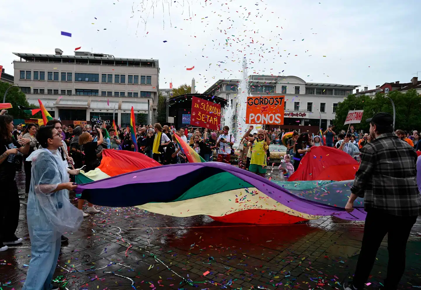 I sidste uge løb Montenegros 11. Pride-optog af stablen. Foto: Savo Prelevic, Scanpix.