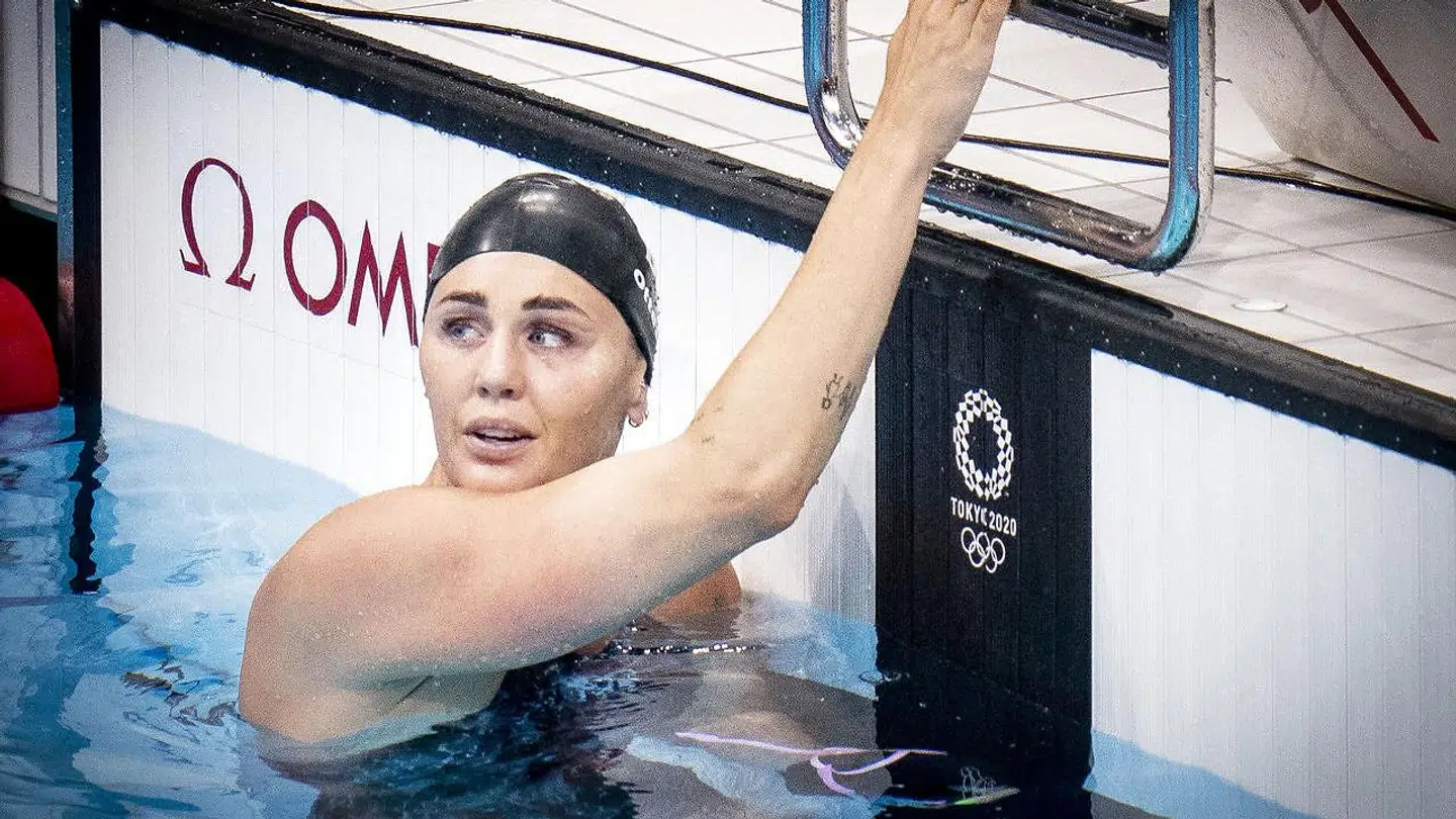 Jeanette Ottesen tog sine sidste svømmetag som professionel ved OL i Tokyo.