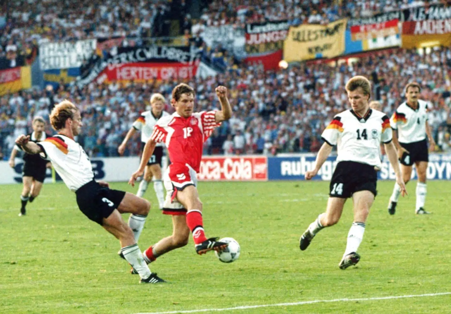 Kim Vilfort scorede til 2-0 i EM-finalen mod Tyskland i 1992.