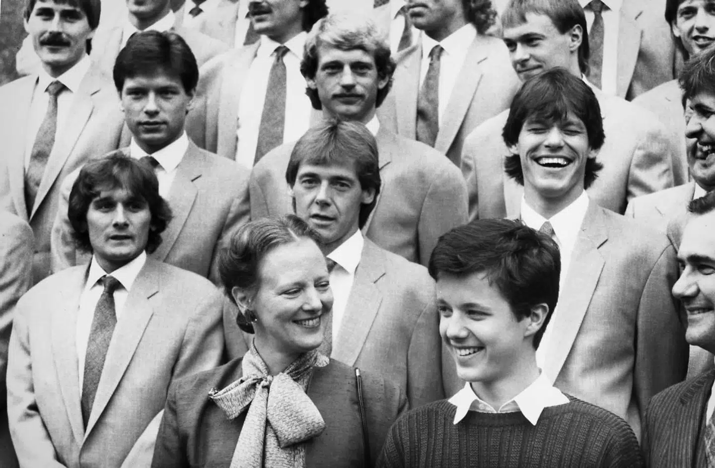 86er-landsholdet mødte blandt andet kongefamilien før afgang til Mexico.