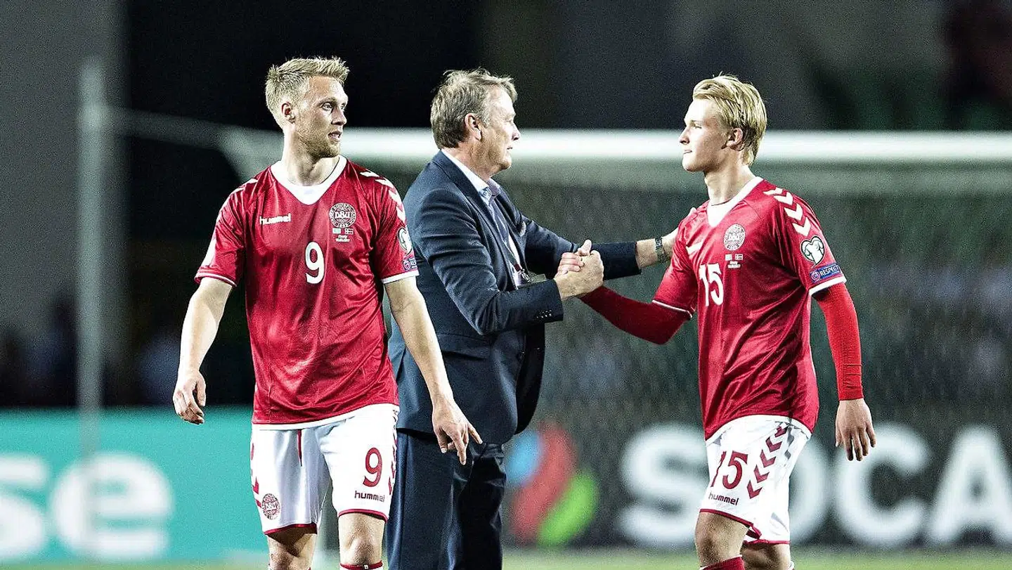Hareide og Dolberg.