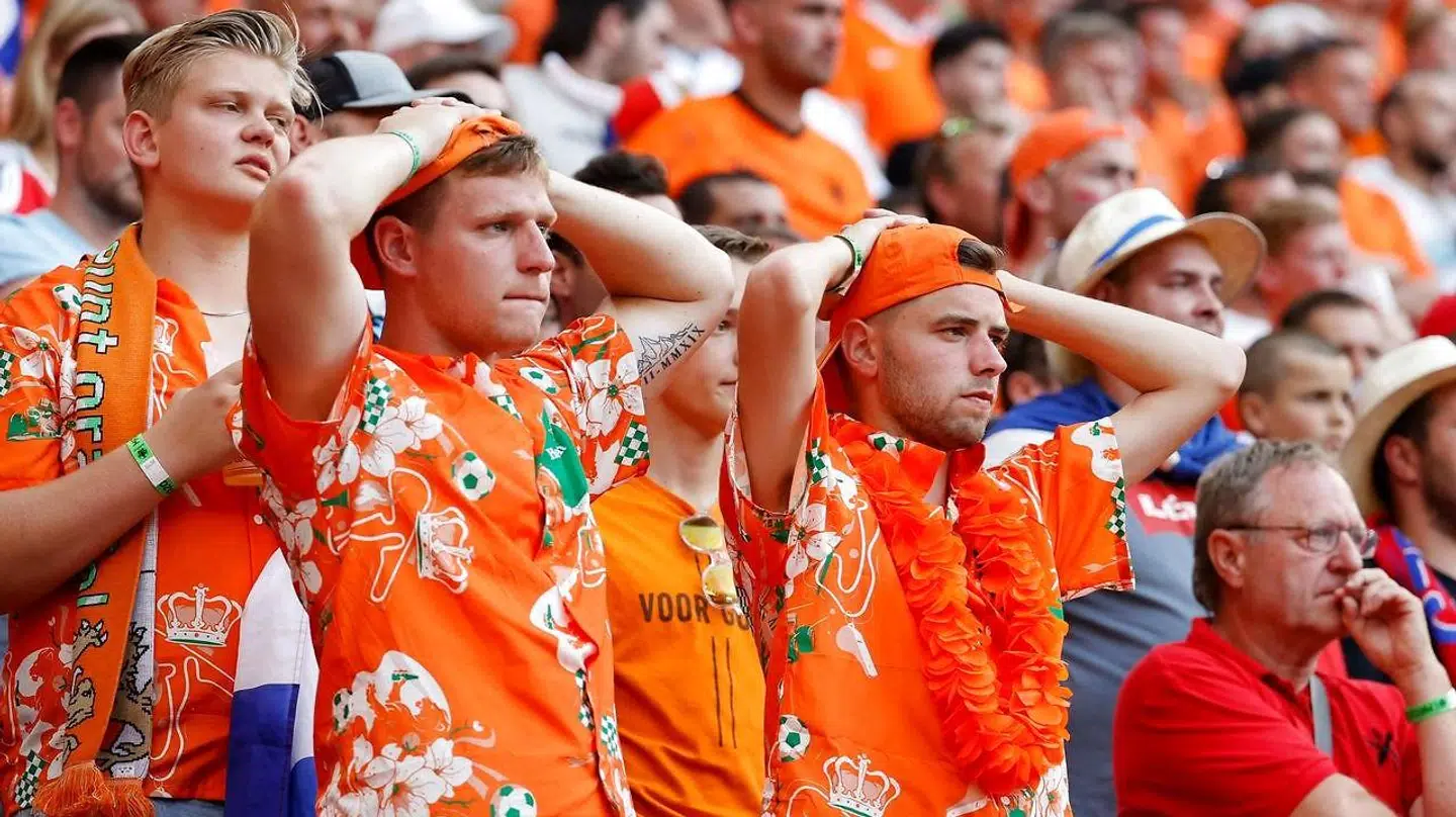 Skuffede hollandske fans søndag aften.