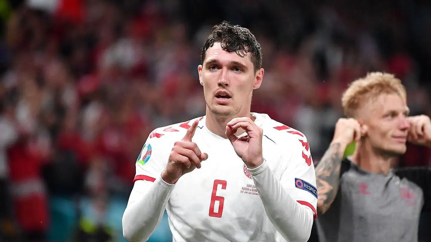 Andreas Christensen med hyldest til Christian Eriksen, efter han scorede til 3-1 mod Rusland.