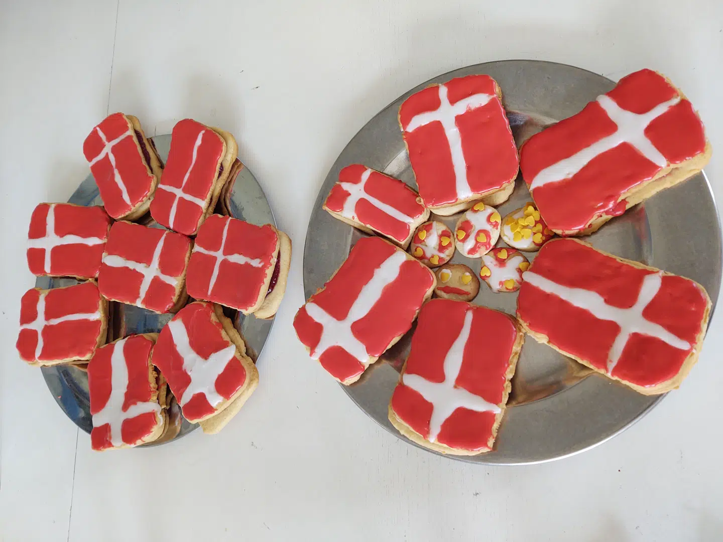 Jeanne Christensens hindbærsnitter.