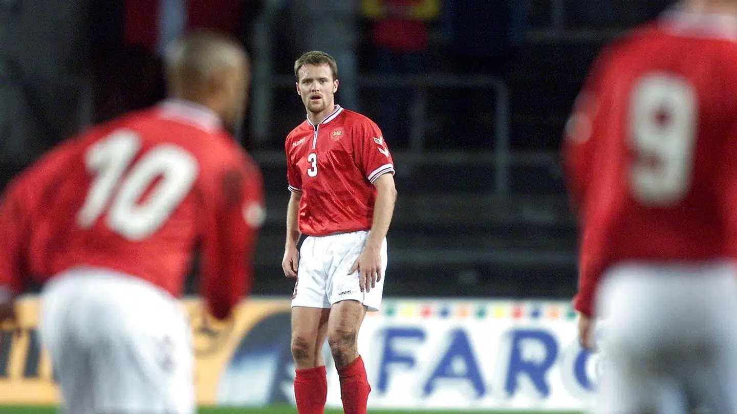 Thomas Frandsen i aktion i sin ene landskamp mod Israel.