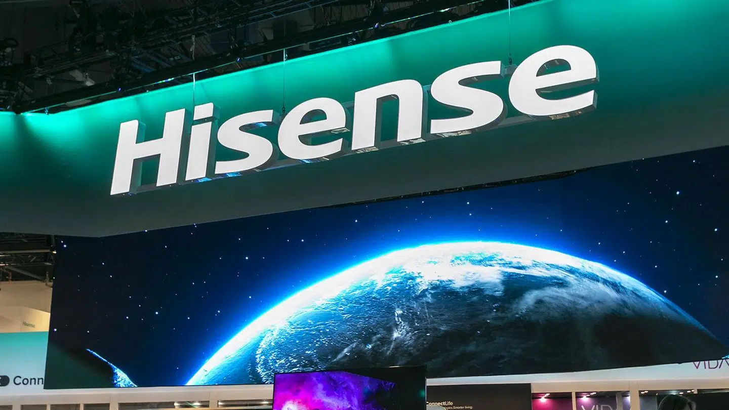 Det kinesiske tv-mærke Hisense.