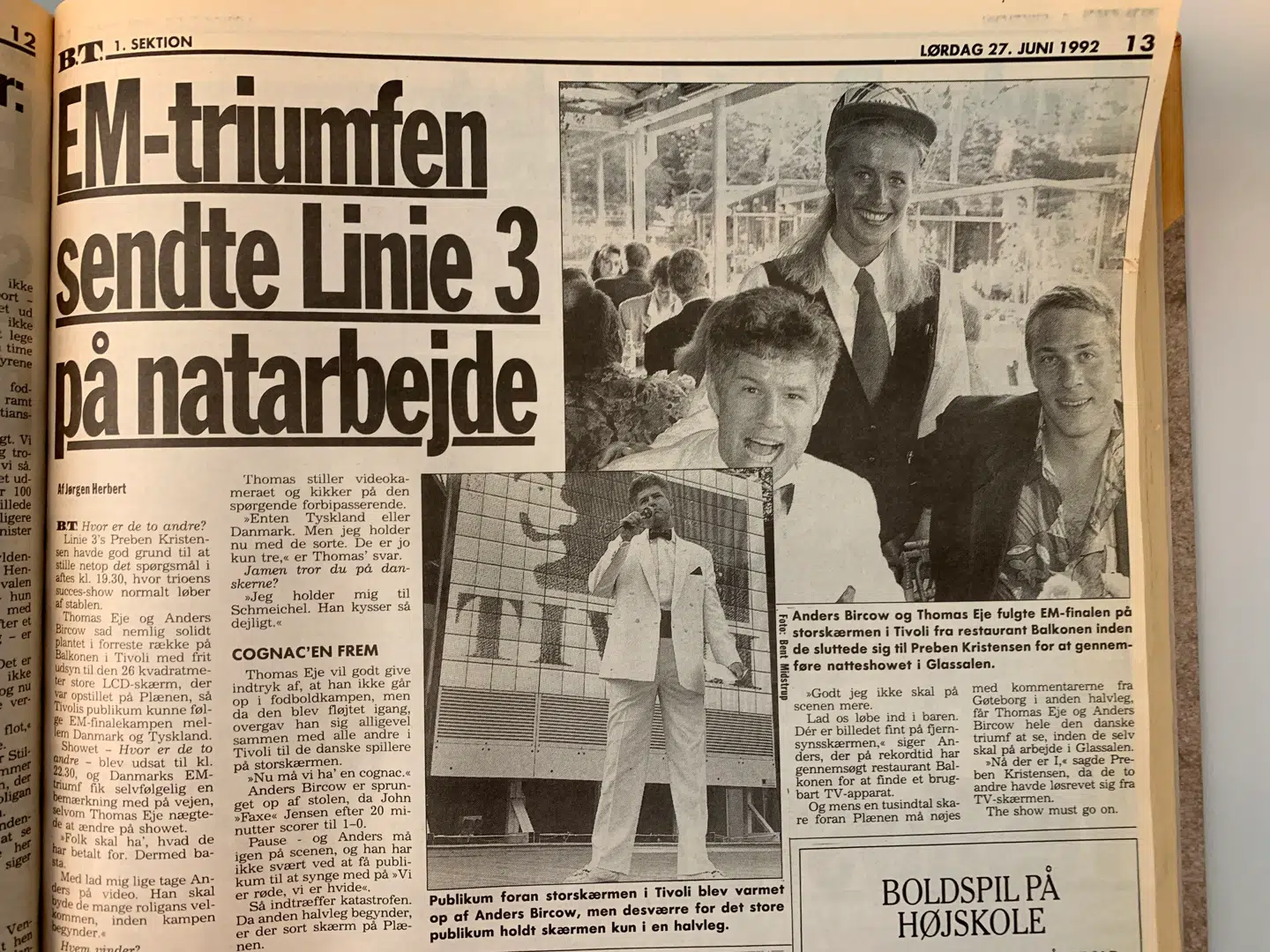 B.T. 27. juni 1992.