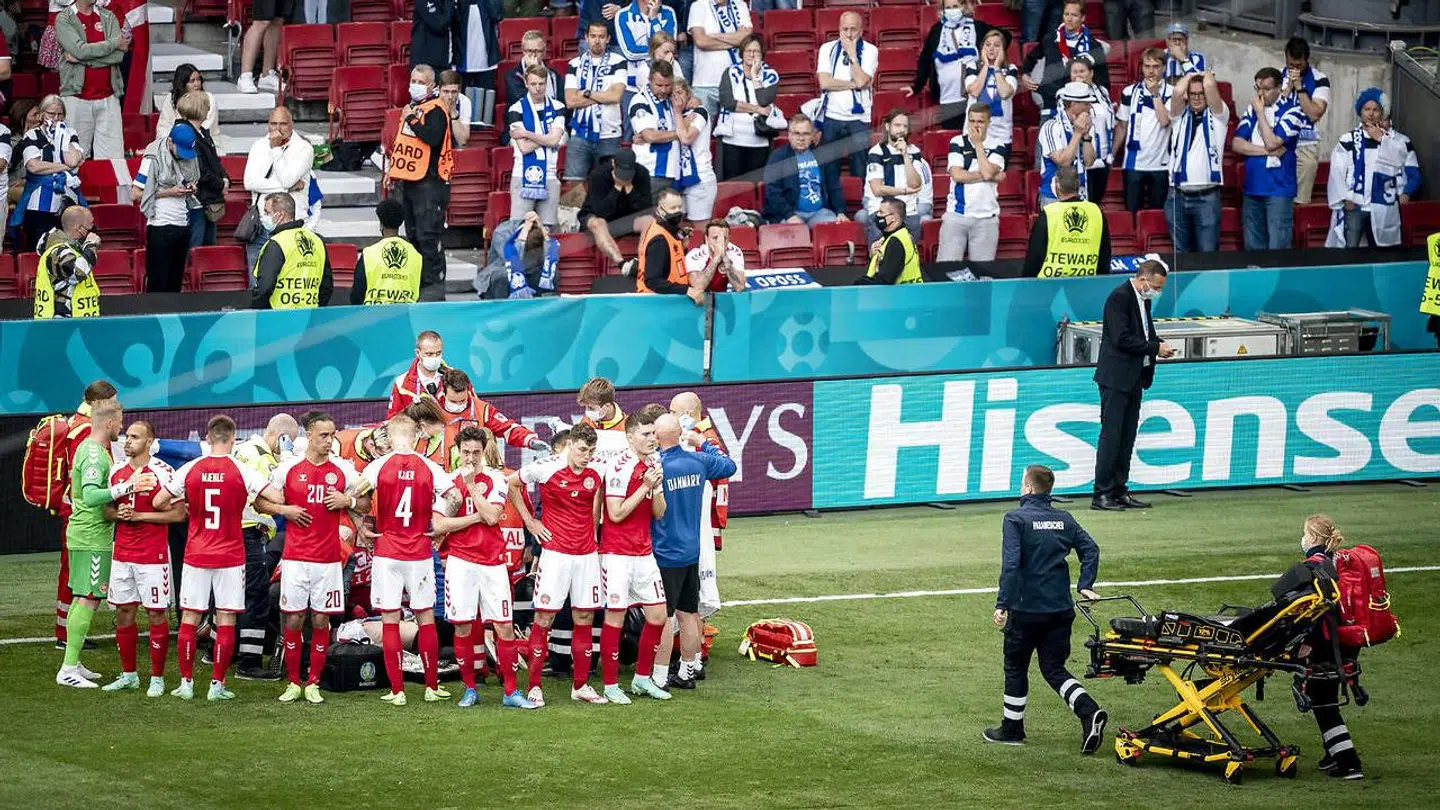 Ambulancen ankom hurtigt til Parken.