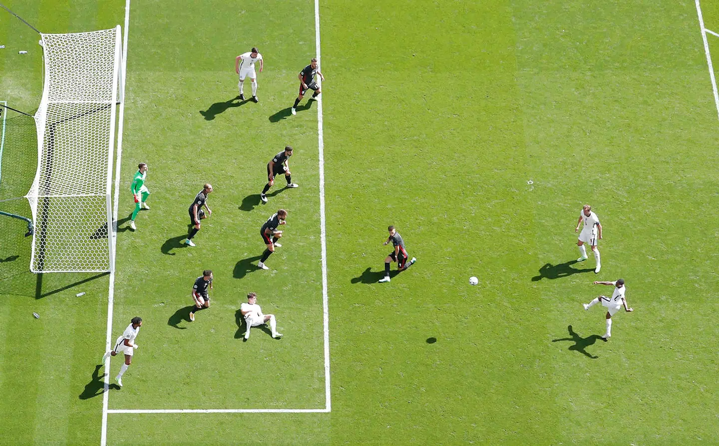 Soccer Football - Euro 2020 - Group D - England v Croatia - Wembley Stadium, London, Britain - June 13, 2021 England's Raheem Sterling shoots at goal REUTERS/Carl Recine
