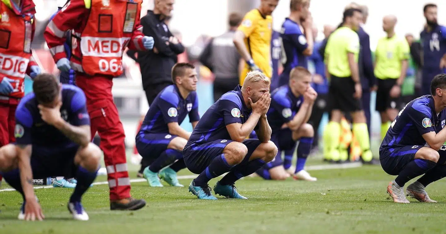 Finland i chok efter Eriksen faldt til jorden.