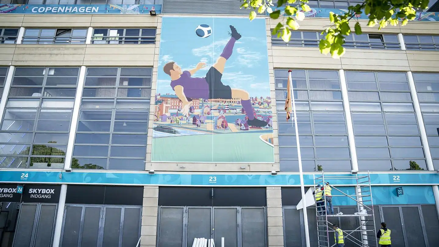 Parken i København er klædt på til den kommende EM-slutrunde.