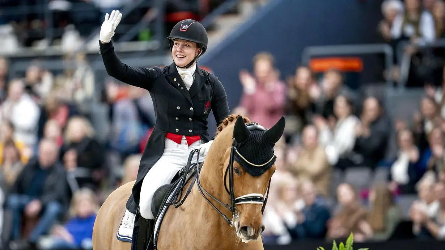 Cathrine Dufour og hesten Atterupgaards Cassidy (ARKIVFOTO).