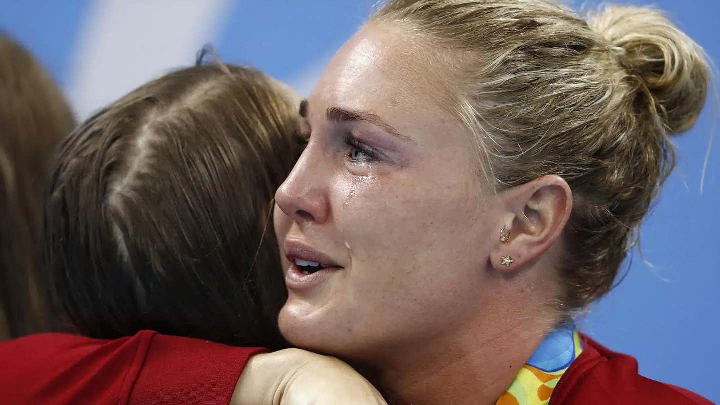 Jeanette Ottesen var rørt til tårer, da holdkappen vandt bronze ved OL i Rio i 2016.