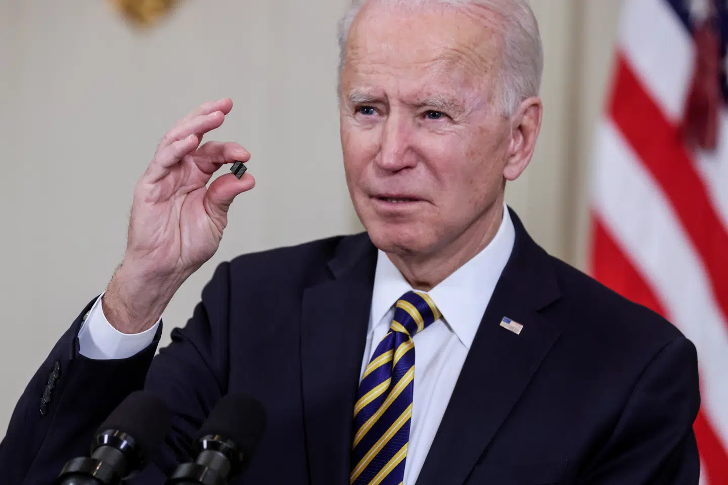 Joe Biden mener, at sportsklubberne i USA bør lytte til sundhedseksperterne. (Arkivfoto) Jonathan Ernst/Reuters