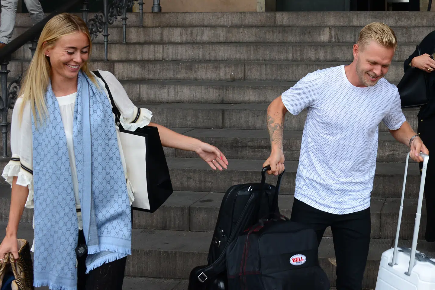 Louise Gjørup og Kevin Magnussen.