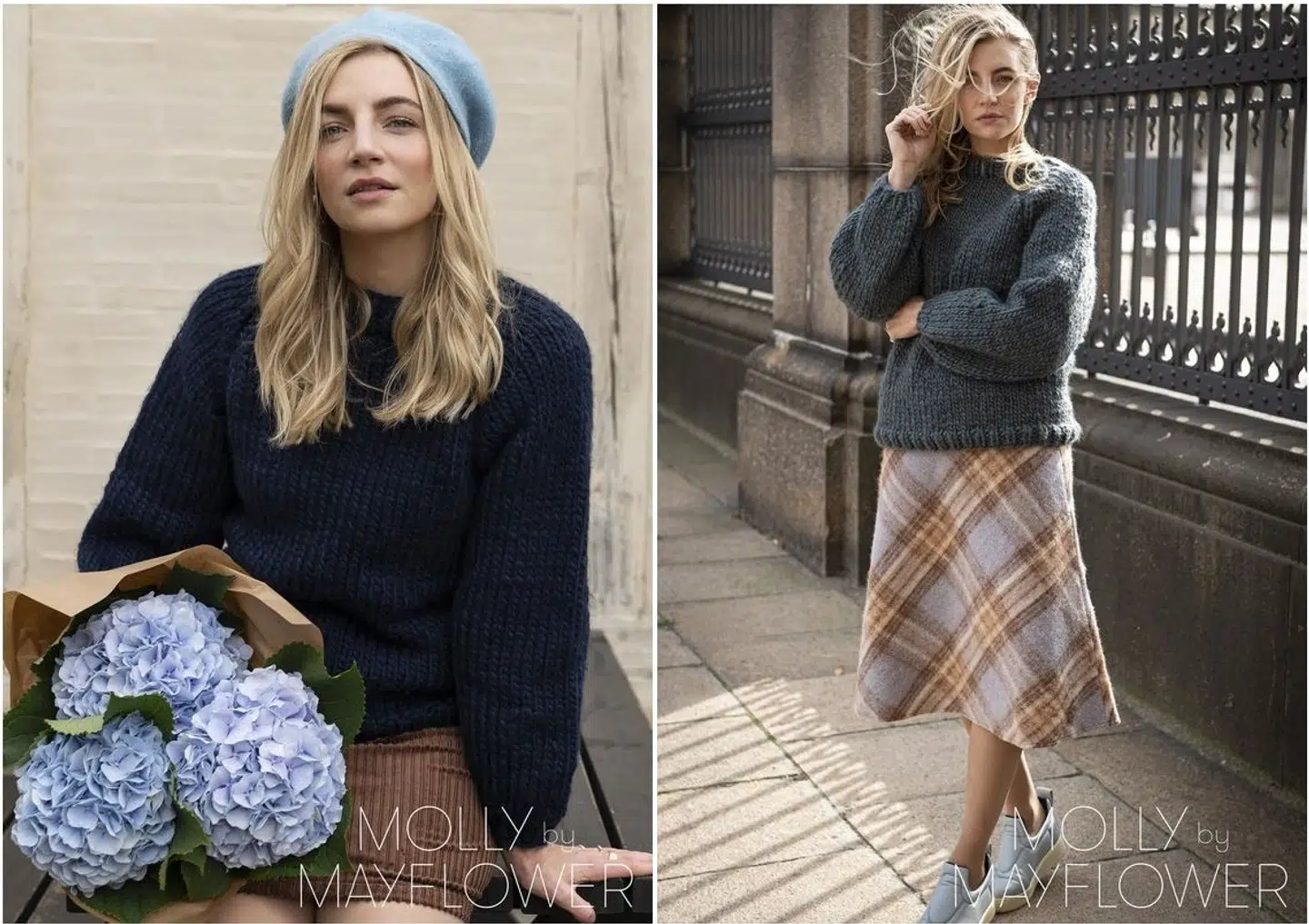 CarlaSweateren Molly by Mayflower - Sweater Strikkeopskrift str. S -XXL