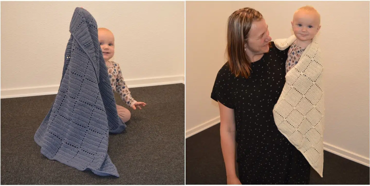 Nordic Baby Merino babytæppe - gratis hækleopskrift