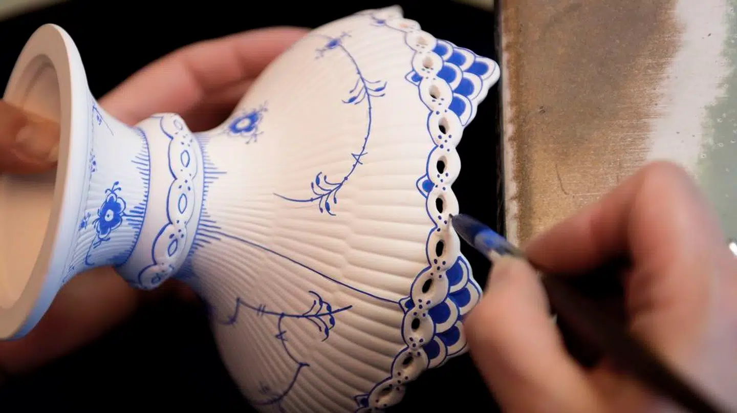 Musselmalet er en af de ting, der kan være mange penge værd på grund af sydøst asiatisk interesse, lyder det fra ekspert. Foto: Linda Kastrup/ Ritzau Scanpix