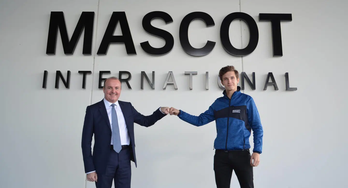 Michael Grosbøl, ejer og direktør for Mascot International, med Christian Lundgaard.