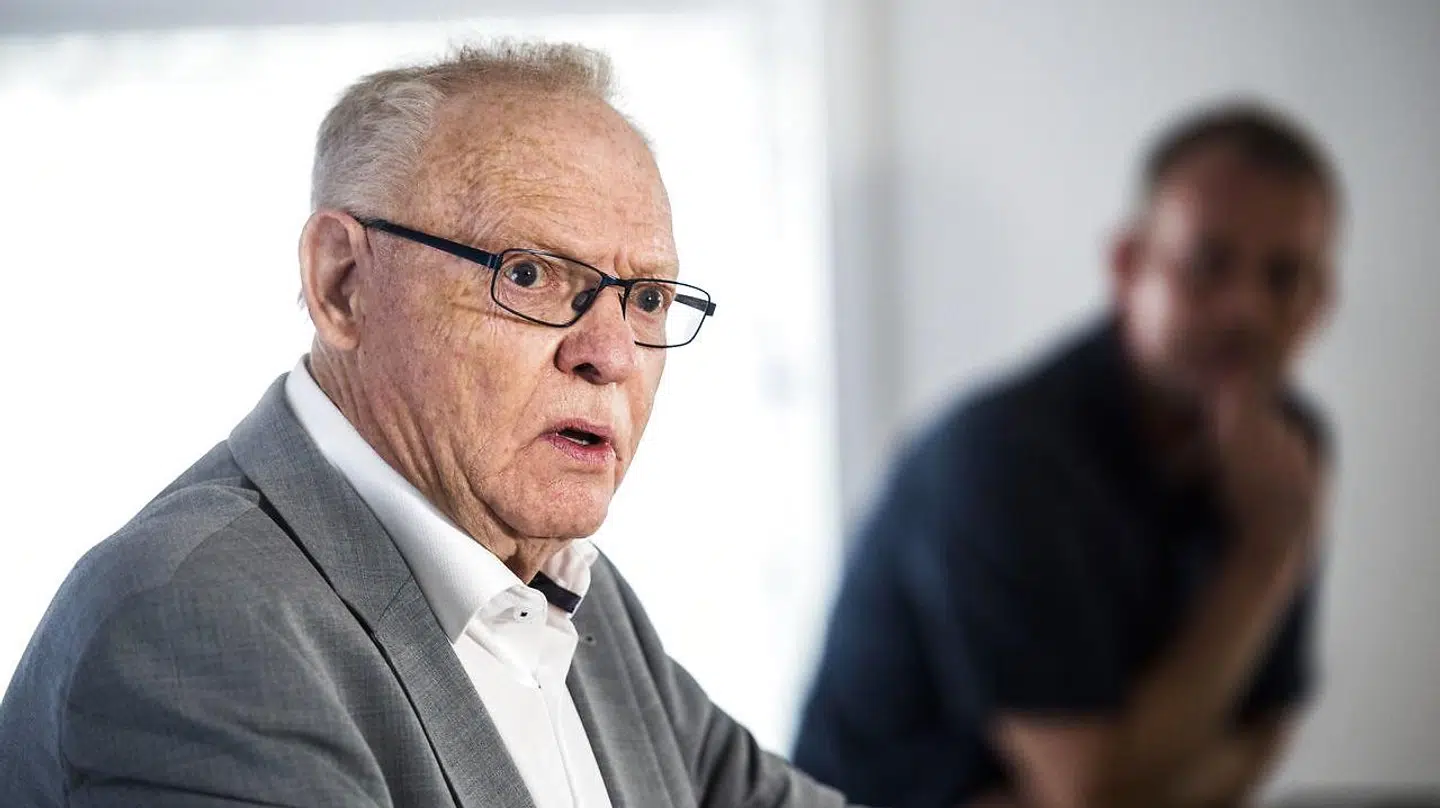 Mogens Palle under et pressemøde i 2016.