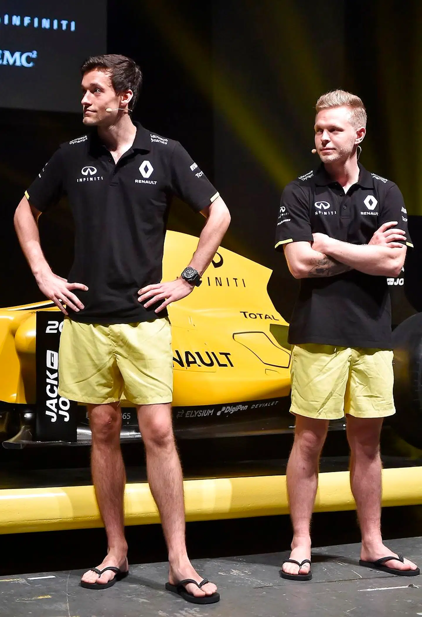 Jolyon Palmer var teamkollega med Kevin Magnussen i 2016 hos Renault. (AFP PHOTO / Paul Crock)