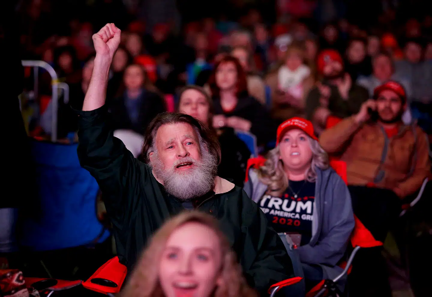 Tilhængere til Trumps rally 28. februar i North Charleston.